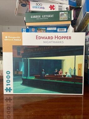 COMPLETE Pomegranate Edward Hopper Nighthawks - 1000 Piece Puzzle